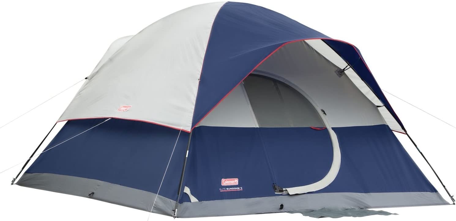 Coleman Elite Sundome? 6-Person Tent,Blue,144" L x 120" W x 72" H