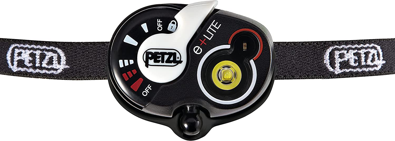 Petzl E+LITE Headlamp - Ultra-Compact Emergency 50 Lumen Headlamp, Designed for Hiking, Climbing, Running, and Camping