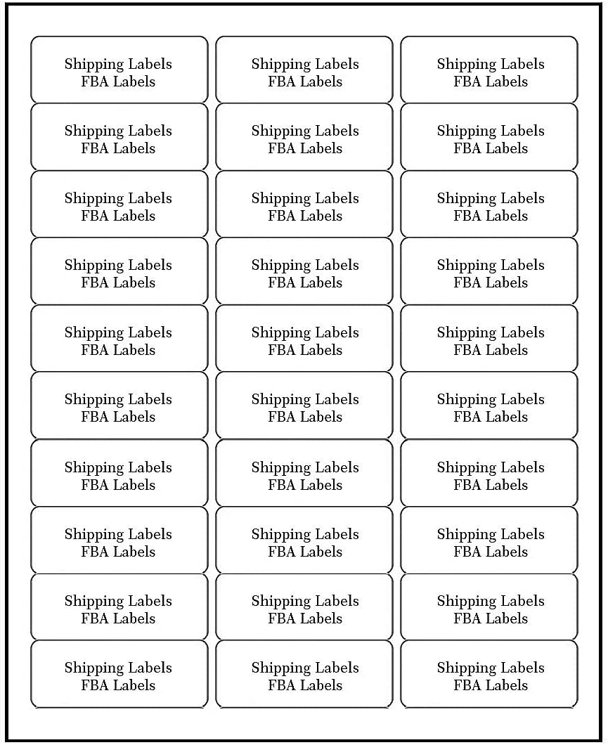 Address Labels for Inkjet Printers 1" x 2-5/8", Pack of 3000 Labels