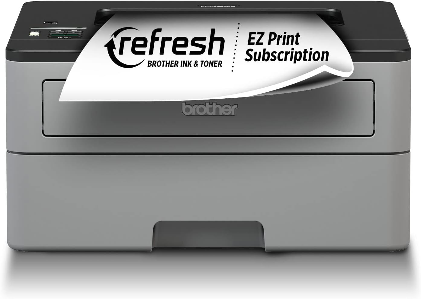 Brother Compact Monochrome Laser Printer, HL-L2350DW, Wireless Printing, Duplex Two-Sided Printing, Refresh Subscription and  Dash Replenishment Ready