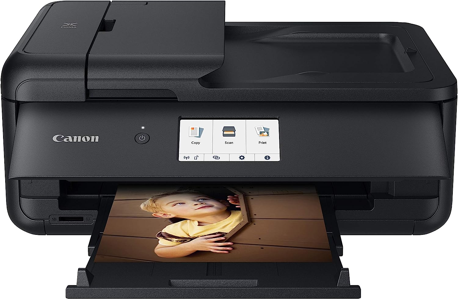 Canon PIXMA TS9520 All In one Wireless Printer Home or Office| Scanner | Copier | Mobile Printing with AirPrint and Google Cloud Print, Black, Works with Alexa, One Size