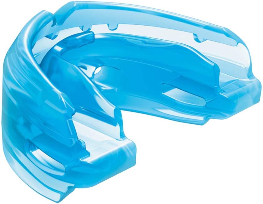 Shock Doctor Double Braces Mouth Guard. Upper and Lower Teeth Protection. Mouthguard No Boil / Instant Fit. For Youth, Teenager, Kids and Adults. Mouth Piece OSFA