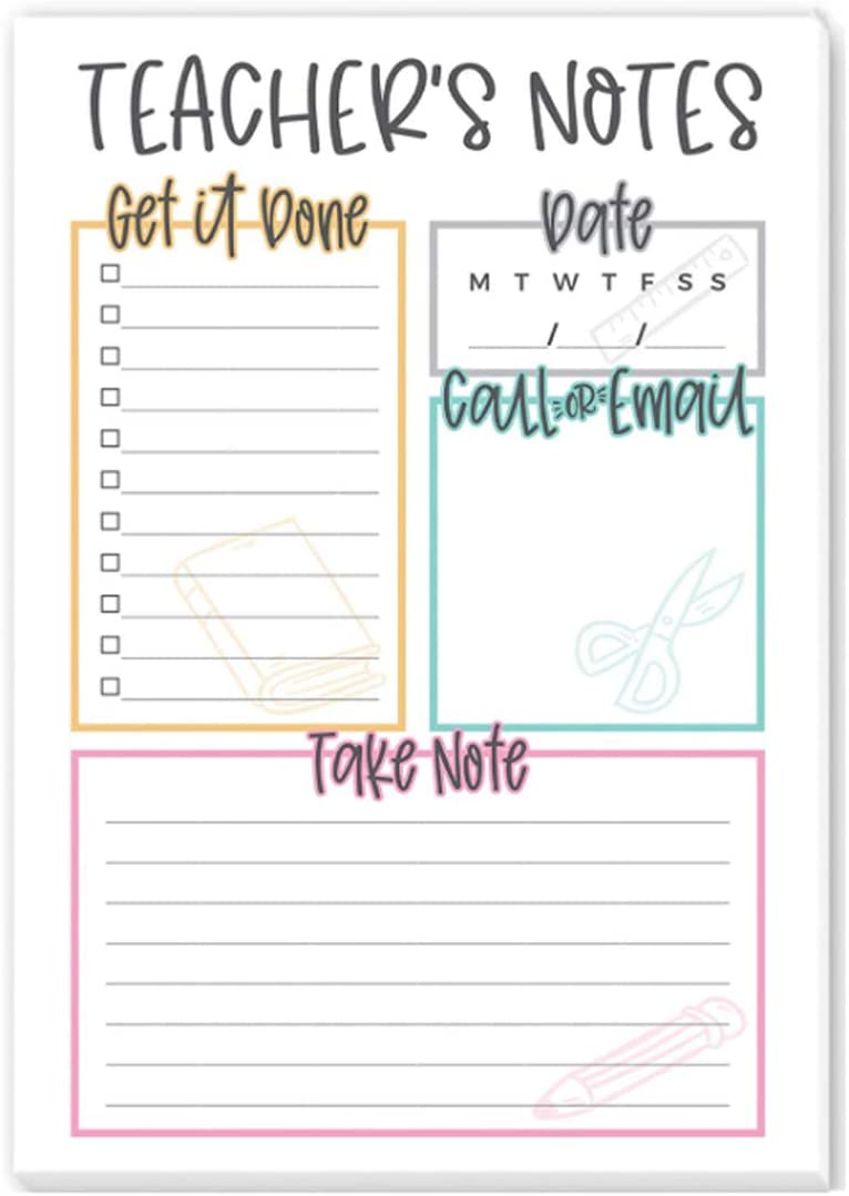 Teacher Notepad | Teacher Appreciation Gifts | Made in the USA (Teacher Notepad)…