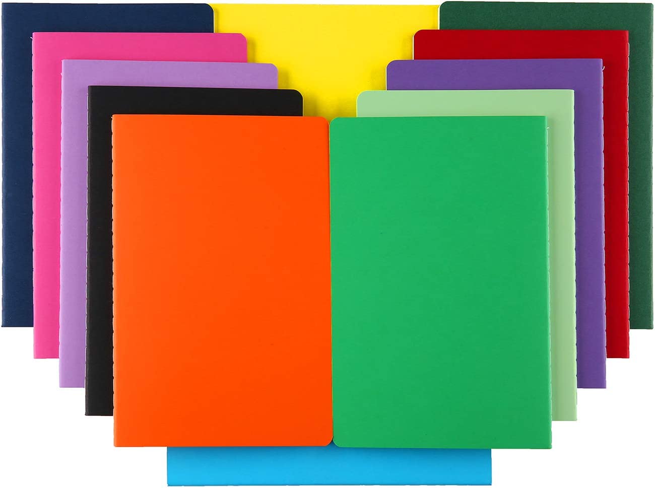 XYark 12 PCS Colorful Notebook Journals Bulk, Lined Paper, College Ruled, 60 Pages, 5.5"x8.3", A5 Size, Travel Journal Set for Travelers, Students and Office, Writing Diary Subject Notebooks Planner