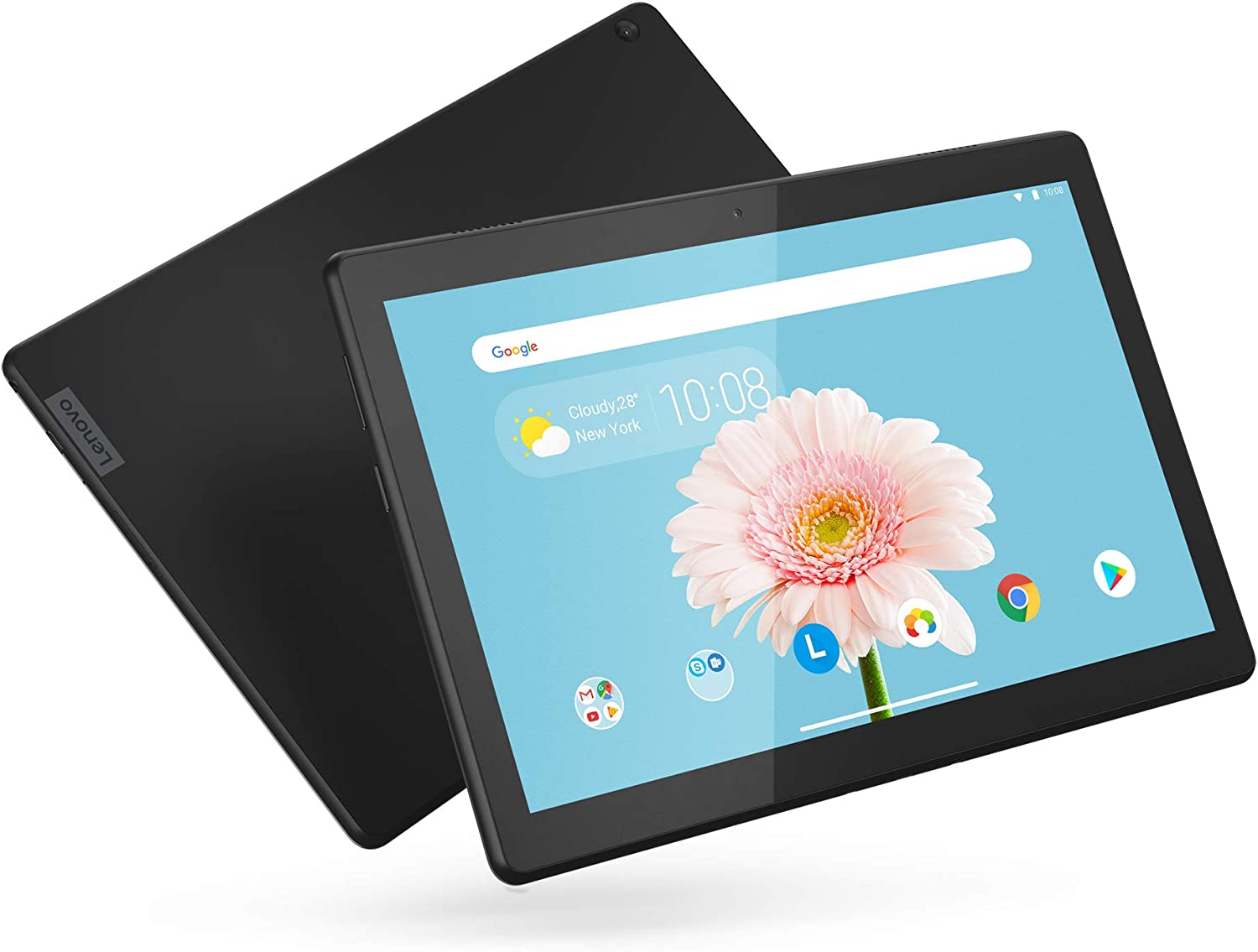 Lenovo Tab M10 HD 10.1" Tablet, Android 9.0, 16GB Storage, Quad-Core Processor, WiFi, Bluetooth, ZA4G0000US, Slate Black
