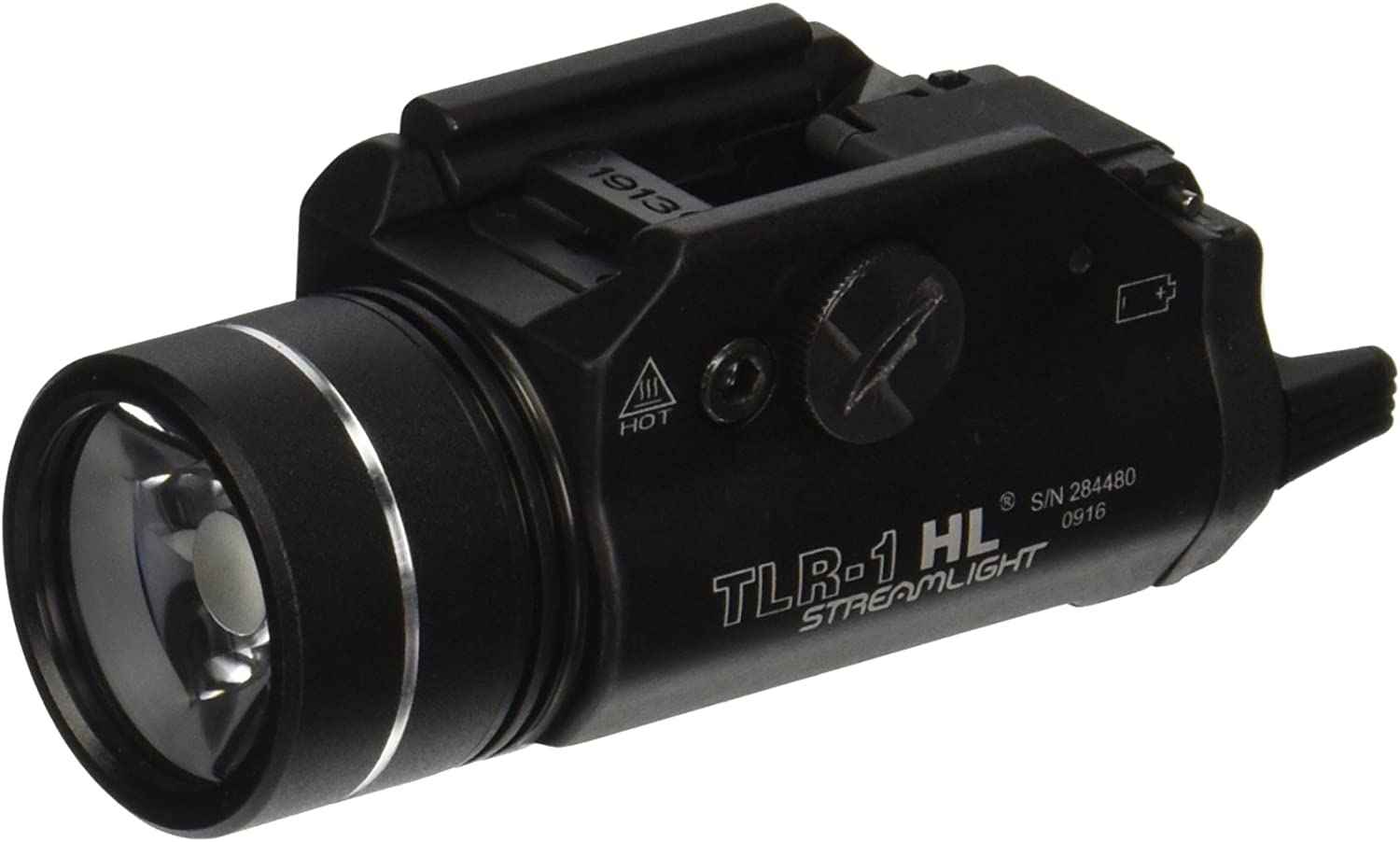 Streamlight 69264 TLR-1 HL 1000-Lumen Weapon Light Earless With Rail Locating Keys, Black