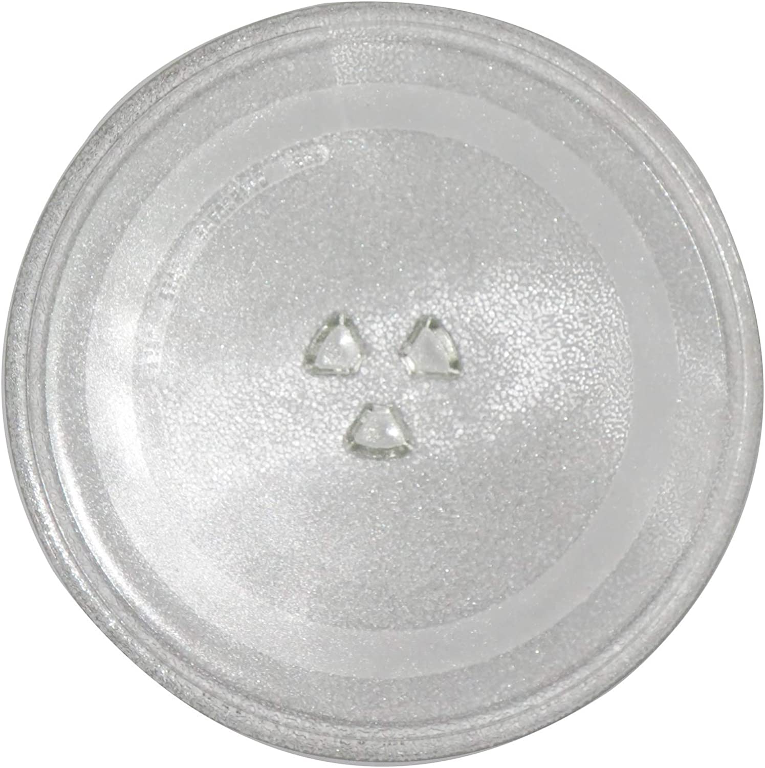 Microwave Replacement Glass Tray,12.5 in(31.5cm) Diameter Thickened Heat Resistant Microwave Glass Plate Turntable Tray Accessories Y-Bottom General,Durable Glass Dish for Microwave Oven