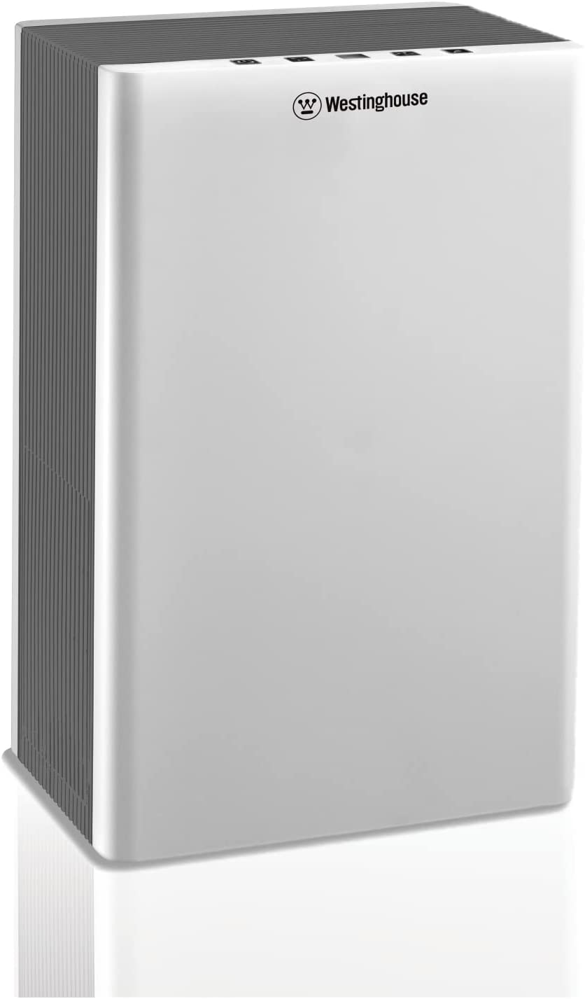 Westinghouse 1702 HEPA Air Purifier with Patented Medical Grade NCCO Technology for Home, Eliminates & Kills Bacteria and Viruses, Filters Dust, Pet Dander, Odor, Allergies, Smoke – Ideal for Large to