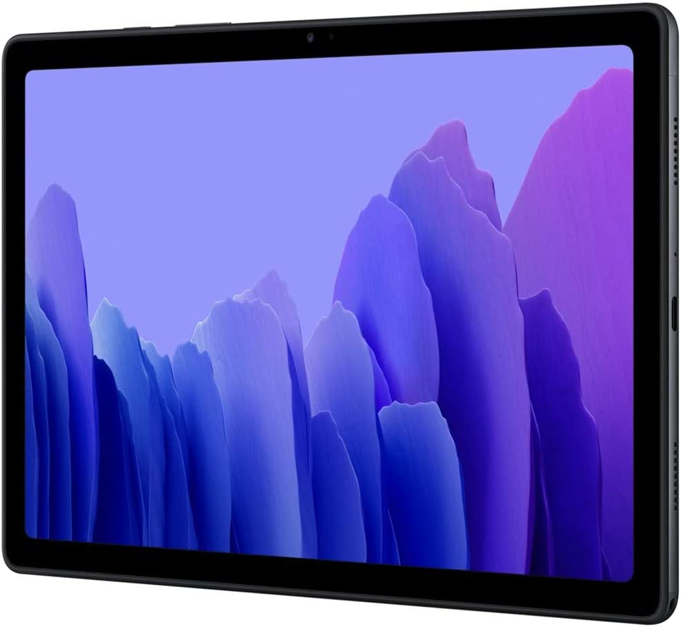 Samsung Galaxy Tab A7 10.4" (2020, WiFi + Cellular) 32GB 4G LTE Tablet & Phone (Makes Calls) GSM Unlocked, International Model w/US Charging Cube - SM-T505 (WiFi + Cellular, Dark Gray)