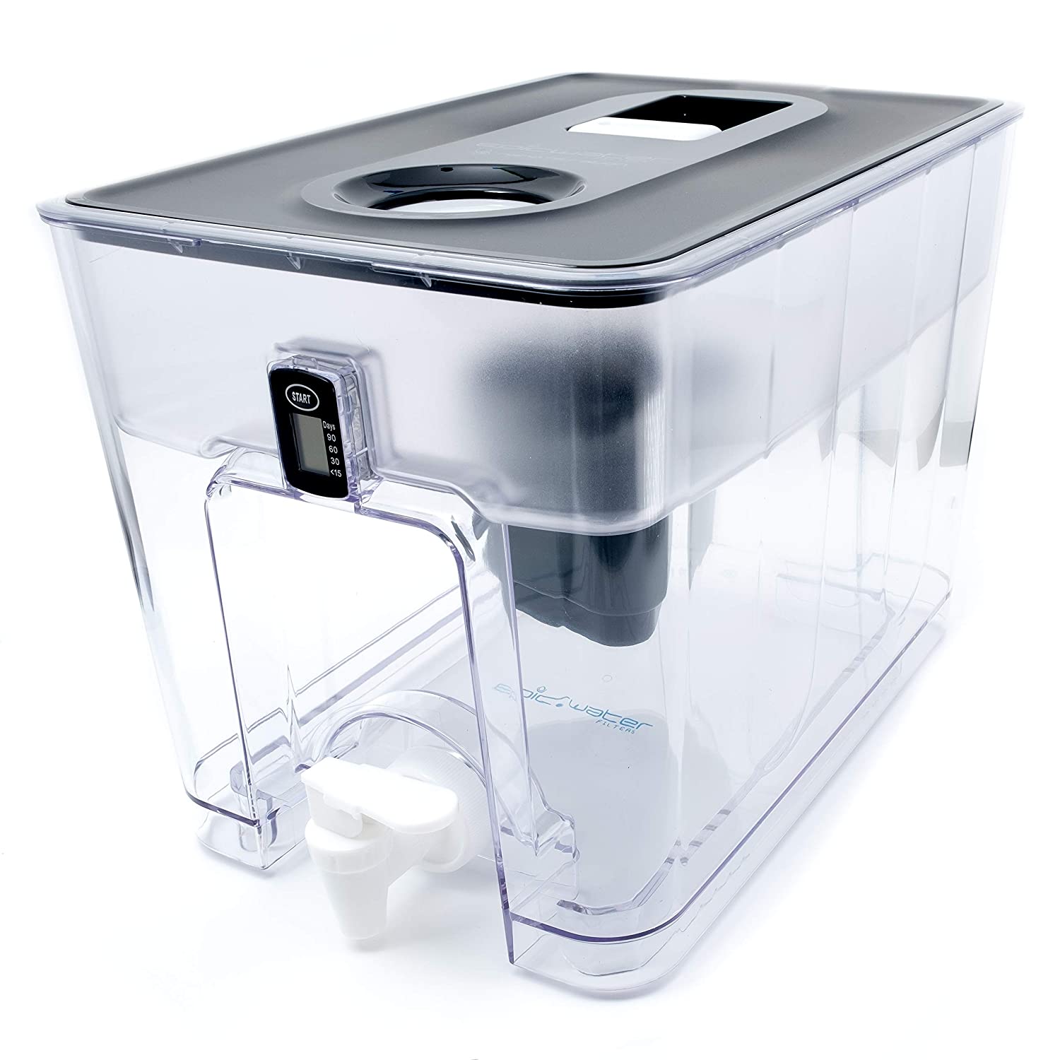 Epic Nano Countertop Water Filter Dispenser for Drinking Water. 36 Cup 150 Gallon Long Last Filter BPA Free Water Purifier Large Water Jug Dispenser