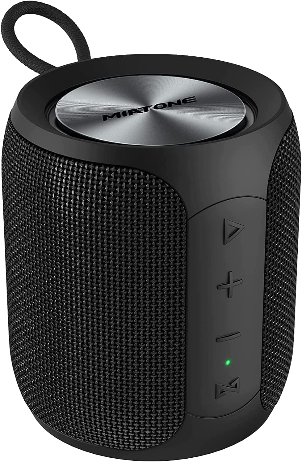 MIATONE Portable Bluetooth Speaker, Wireless IP67 Waterproof Speaker with Subwoofer, 16W Louder Volume, Longer Playtime, Bluetooth 5.0, Dual Pairing, Portable Speaker for Party Beach Camping, Black