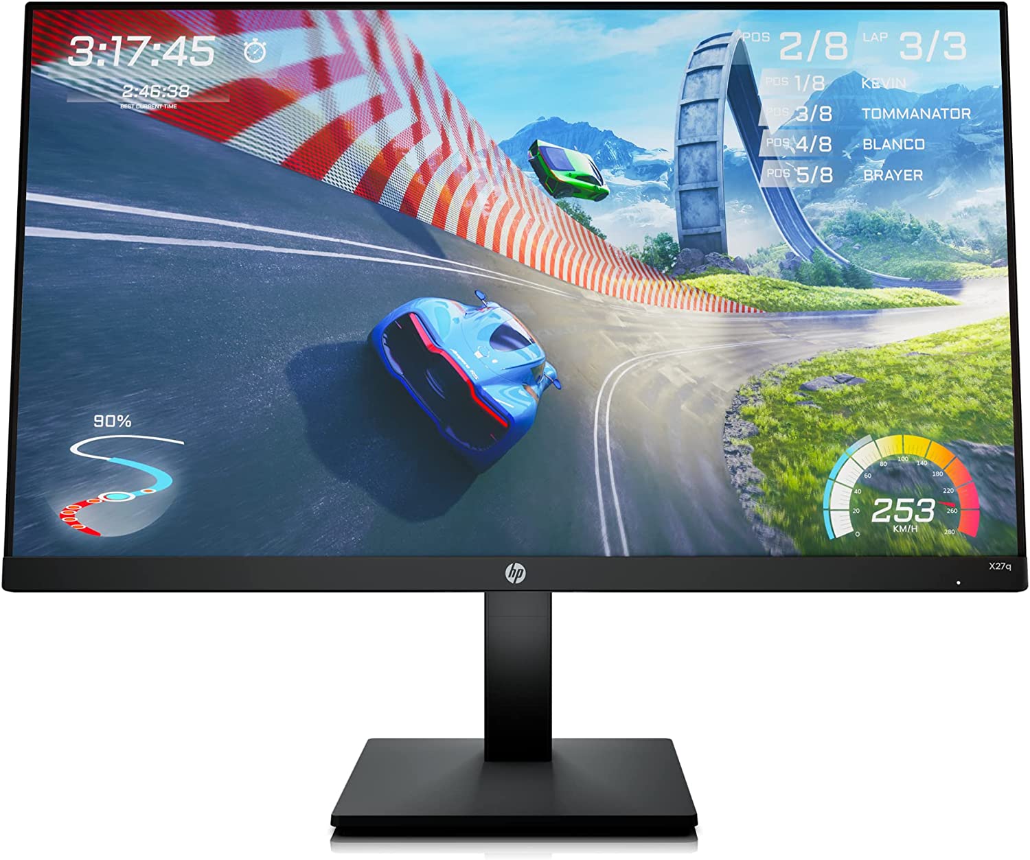 HP 27-inch QHD Gaming with Tilt/Height Adjustment with AMD FreeSync Premium Technology (X27q, 2026 model)