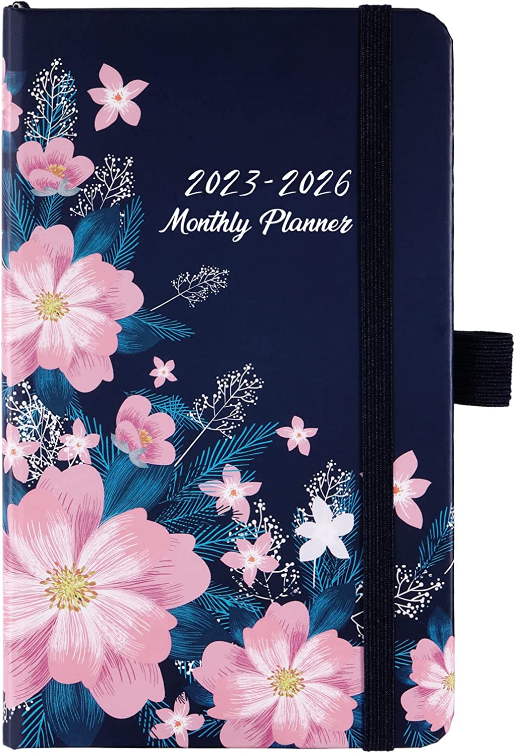 2023-2026 Pocket Planner/Calendar - 3 Year Monthly Planner from Jul 2023 - Jun 2026, 6.3" x 3.8", 2023-2026 Monthly Planner with 61 Notes Pages, Inner Pocket, Pen Loop, Elastic Closure