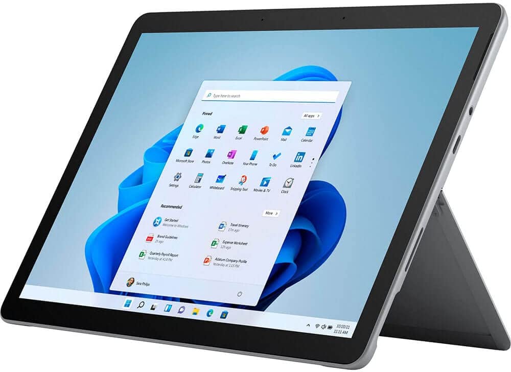 Microsoft Surface Go 3 - 10.5" Touchscreen - Intel? Pentium? Gold - 4GB Memory - 64GB eMMC - Device Only - Platinum (Latest Model)
