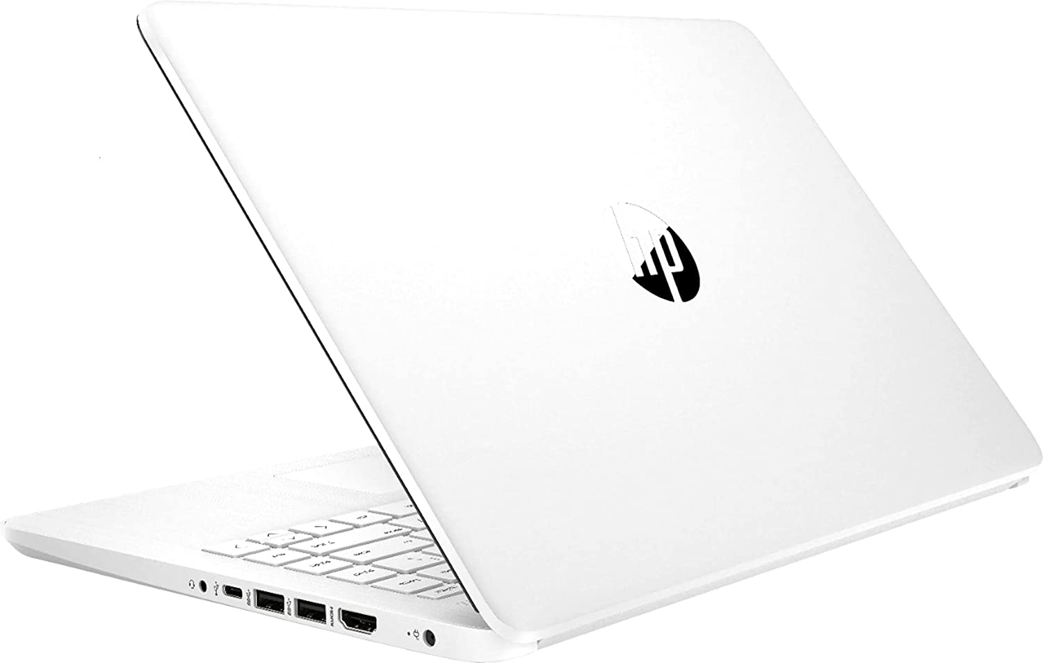 HP Stream 14inch Laptop, Intel Celeron N4020 Dual-Core Processor, 4GB DDR4 Memory,128GB Storage(64GB eMMC+Card),WiFi,Webcam,Bluetooth,1-Year Microsoft 365 Win10 S, Snow White | NoCo Bundle