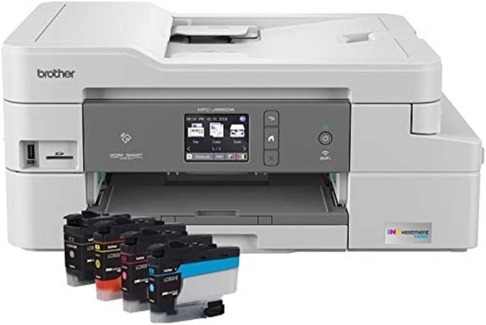 Brother MFC-J995DW INKvestmentTank Color Inkjet All-in-One Printer with Mobile Device and Duplex Printing, Up To 1-Year of Ink In-box,  Dash Replenishment Ready