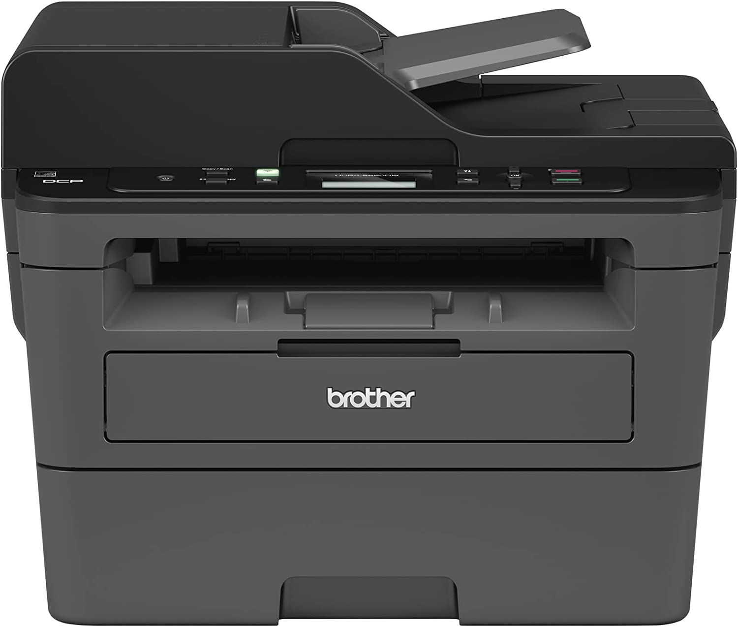 Brother Monochrome Laser Printer, Compact Multifunction Printer and Copier, DCPL2550DW, Refresh Subscription and  Dash Replenishment Ready, Black