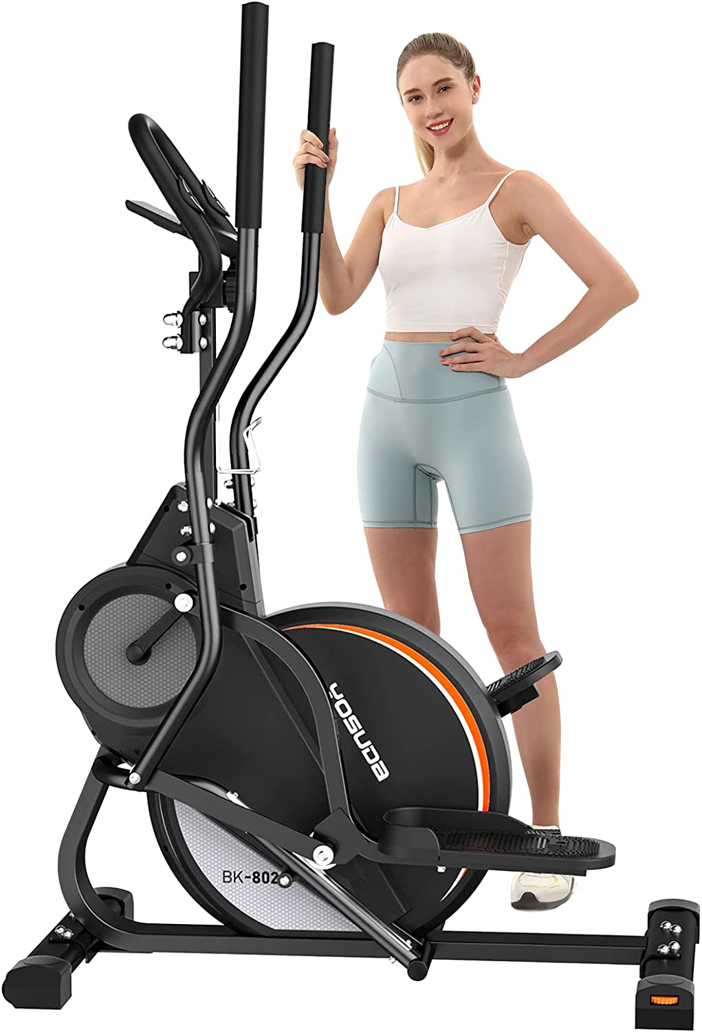 YOSUDA Pro Cardio Climber Stepping Elliptical Machine, 3-in-1 Elliptical Machine & Stair Stepper Trainer, Total Body Fitness Cross Trainer with Hyper-Quiet Magnetic Driving System, 16 Resistance