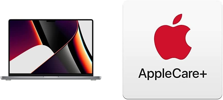 Apple MacBook Pro (16-inch, M1 Pro chip with 10?core CPU and 16?core GPU, 16GB RAM, 1TB SSD) - Space Gray AppleCare+ for 16-inch MacBook Pro (M1)
