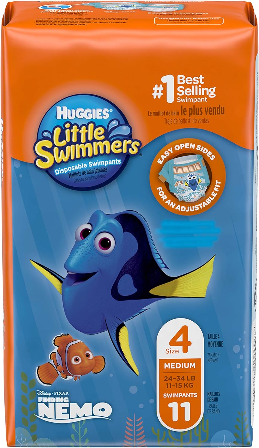 Huggies Little Swimmers Disposable Swimpants, Medium, Pack/11 Disney Character may be different