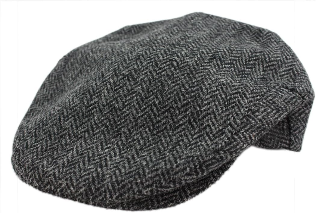 Irish Newsboy Flat Cap for Men Made in Ireland, 100% Irish Wool