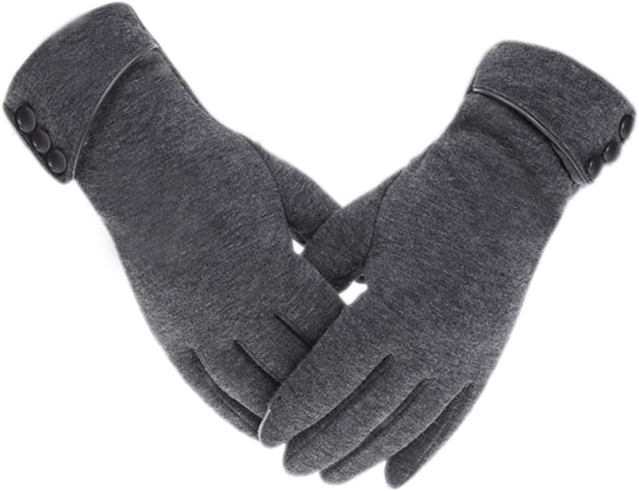 Tomily Womens Touch Screen Phone Fleece Windproof Gloves Winter Warm Wear