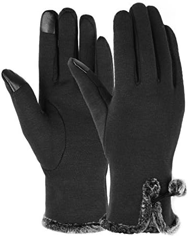 OTIOTI 1 Pair Womens Gloves Winter Touch Screen Texting Gloves for Women Fleece Lined Thick Warm Gloves