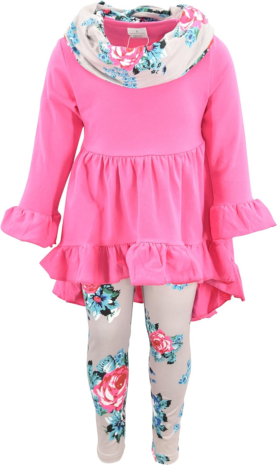 Unique Baby Girls 3 Piece Floral Legging Sets