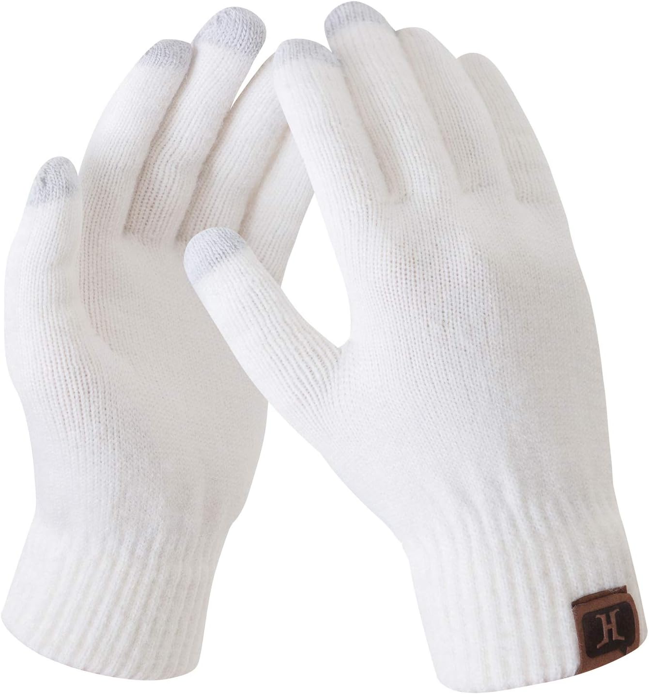 FZ FANTASTIC ZONE Women's Winter Touchscreen Wool Magic Gloves Warm Knit Fleece Lined for Women