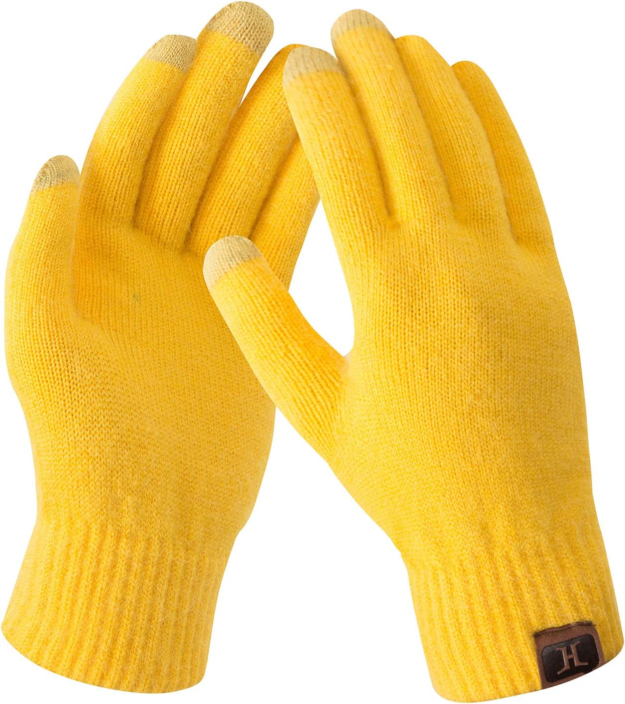 FZ FANTASTIC ZONE Women's Winter Touchscreen Wool Magic Gloves Warm Knit Fleece Lined for Women