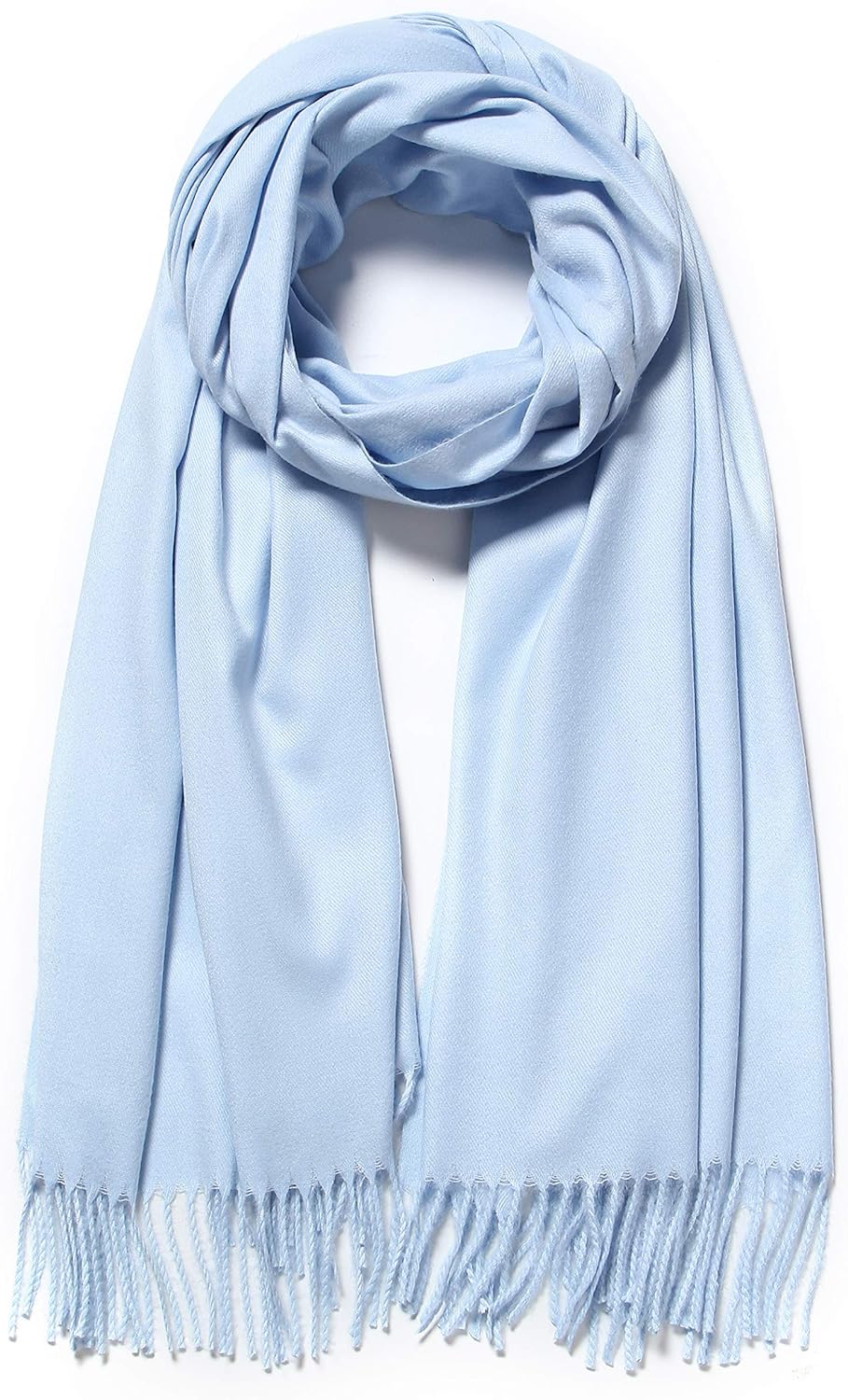 Cindy & Wendy Large Soft Cashmere Silky Pashmina Solid Shawl Wrap Scarf for Women