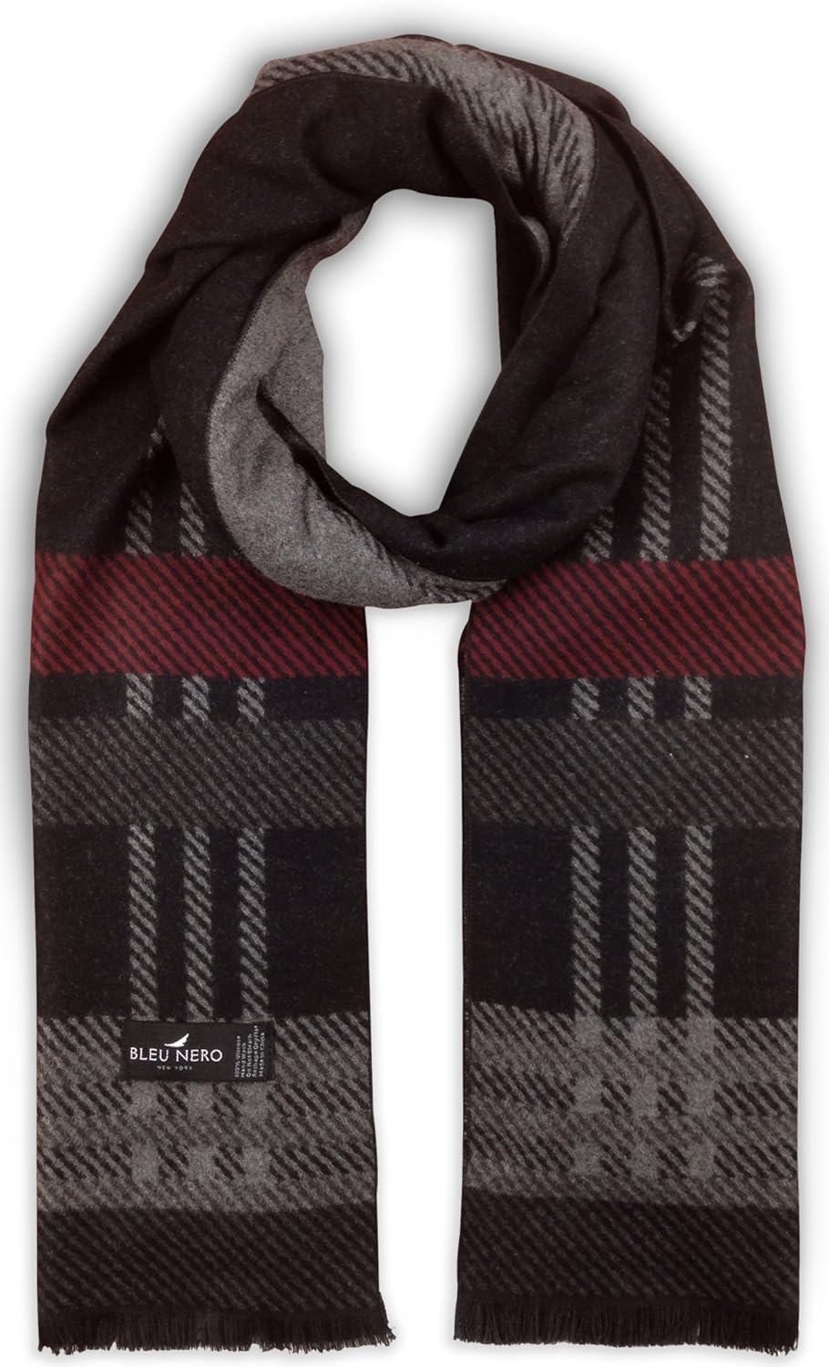 Livativ Bleu Nero Luxurious Winter Scarf Premium Cashmere Feel Unique Design Selection