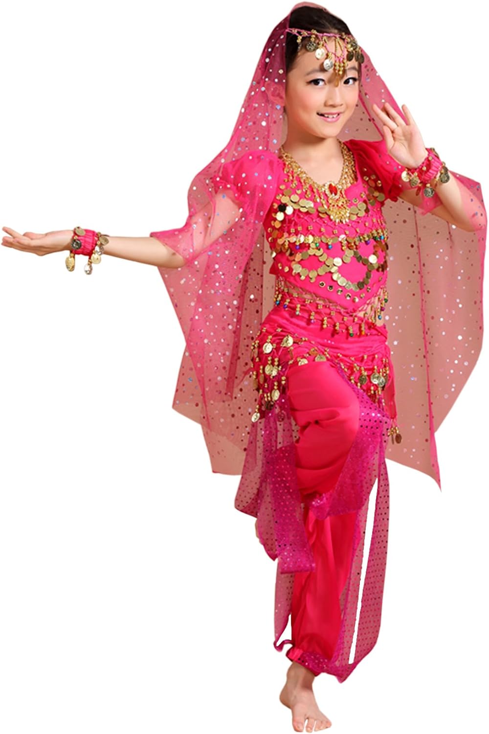 Astage Children Indian Belly Dance Girl Costume Halloween Performance Sets