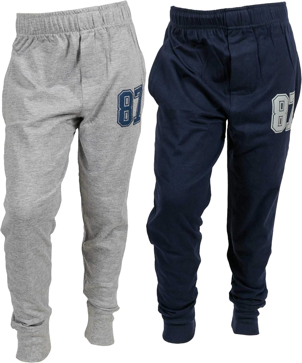 chopper club Boys Track Pants Cotton Joggers Pack of 2 Fleece Sweatpants