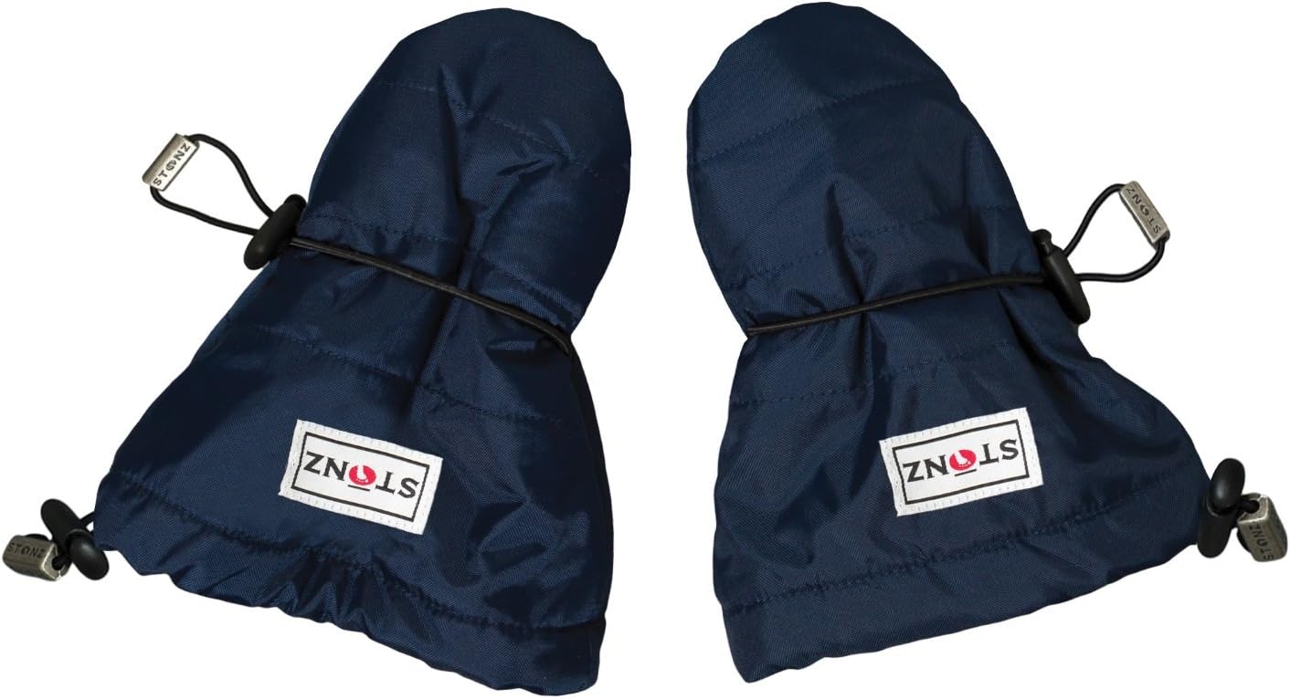 Stonz Baby Mittens - Kids Gloves For Cold Weather - Waterproof Winter Gloves for Girls & Boys - Over-The-Arm Mitts Fits 0-12M