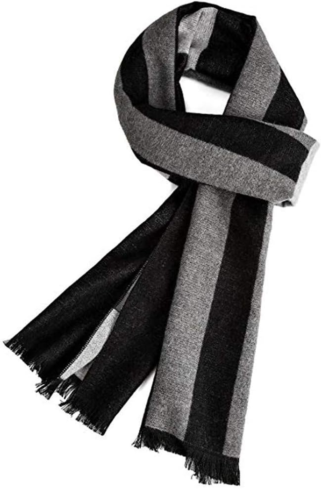 EONPOW Warm Winter Scarf Men, Mens Autumn Plaid Scarves