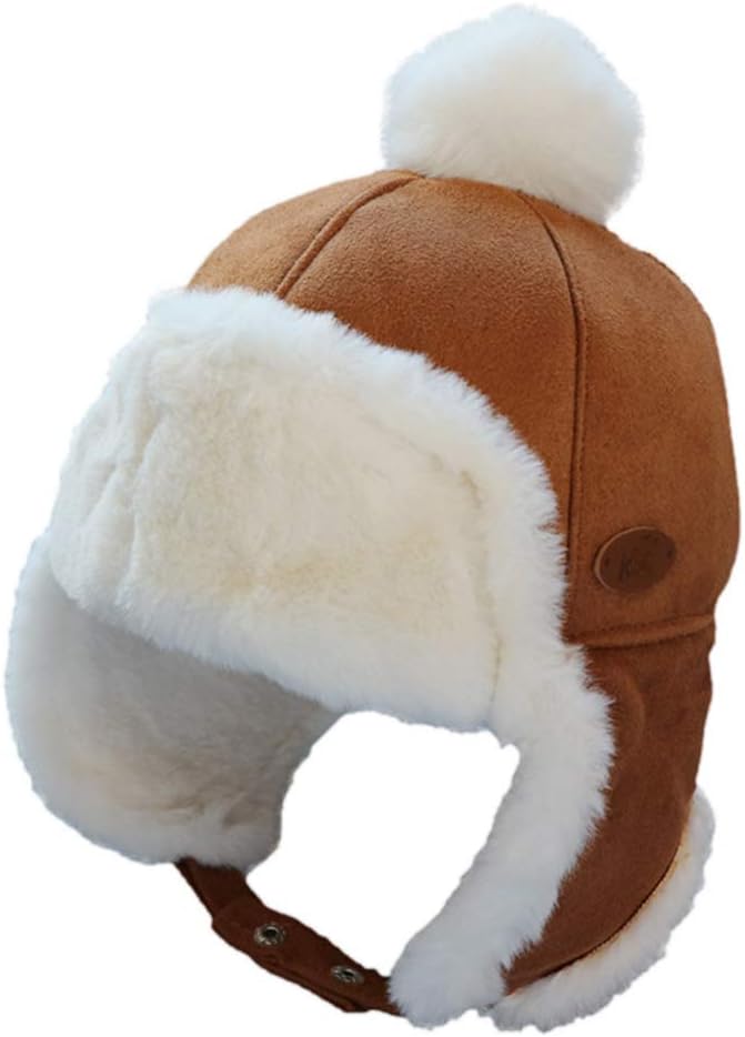 IIG Baby Boy Ushanka Earflap Winter Trooper Cap Unisex Kids Trapper Hat