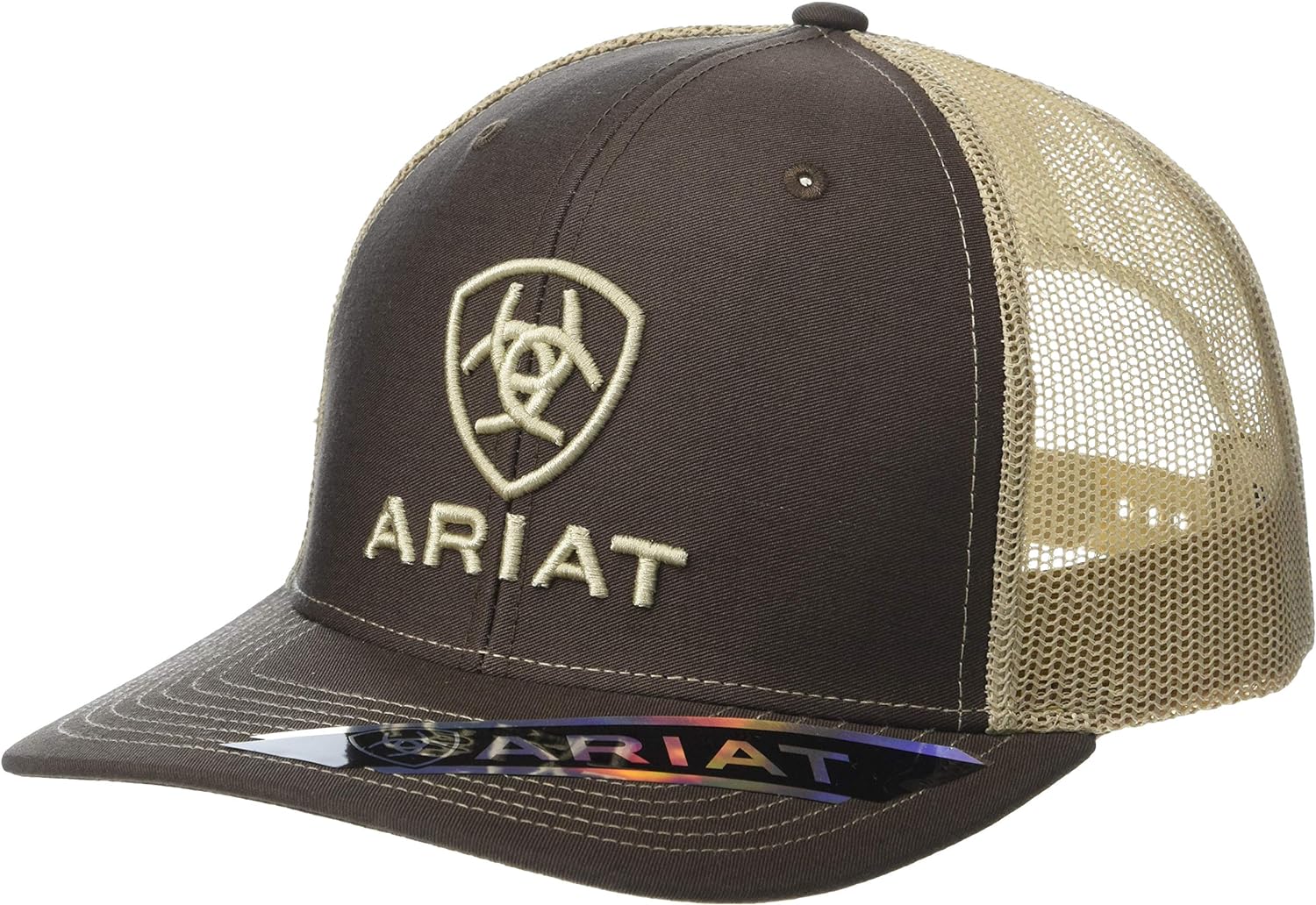 ARIAT Men's Offset Logo Richardson 112 Snapback Cap