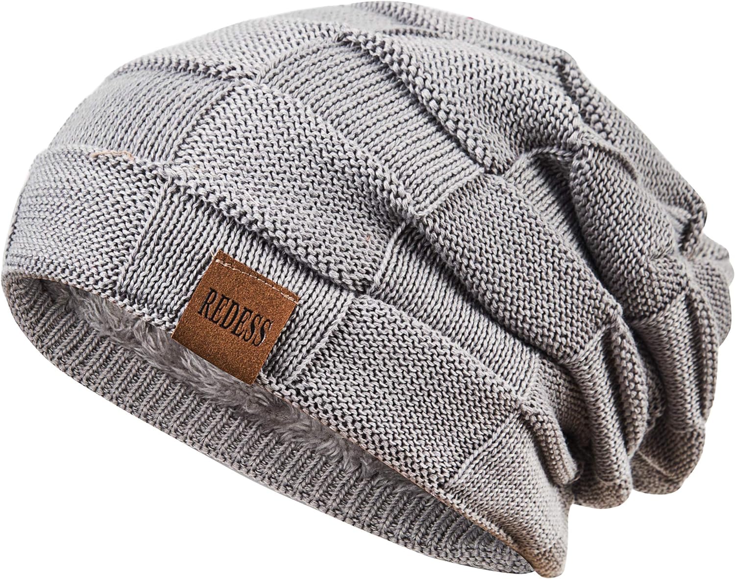 REDESS Beanie Hat for Men and Women Winter Warm Hats Knit Slouchy Thick Skull Cap