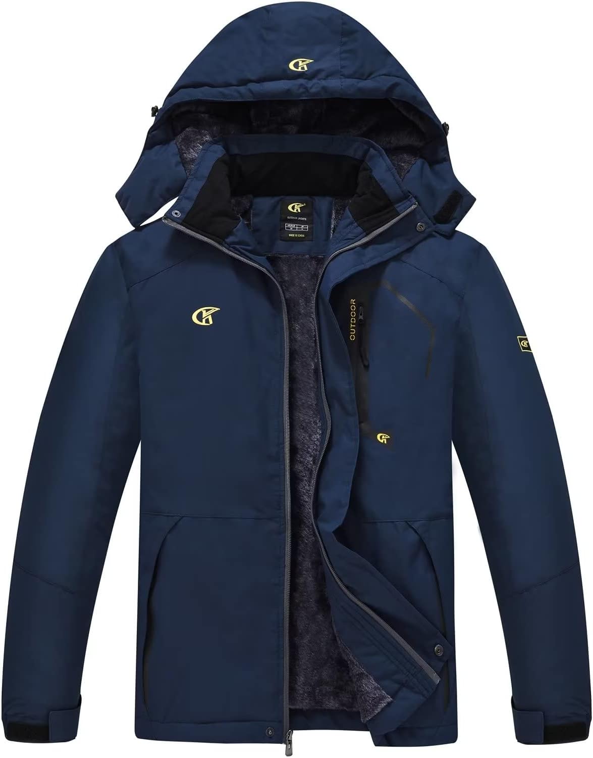 QPNGRP Mens Waterproof Ski Snowboard Jacket Windproof Winter Snow Coat