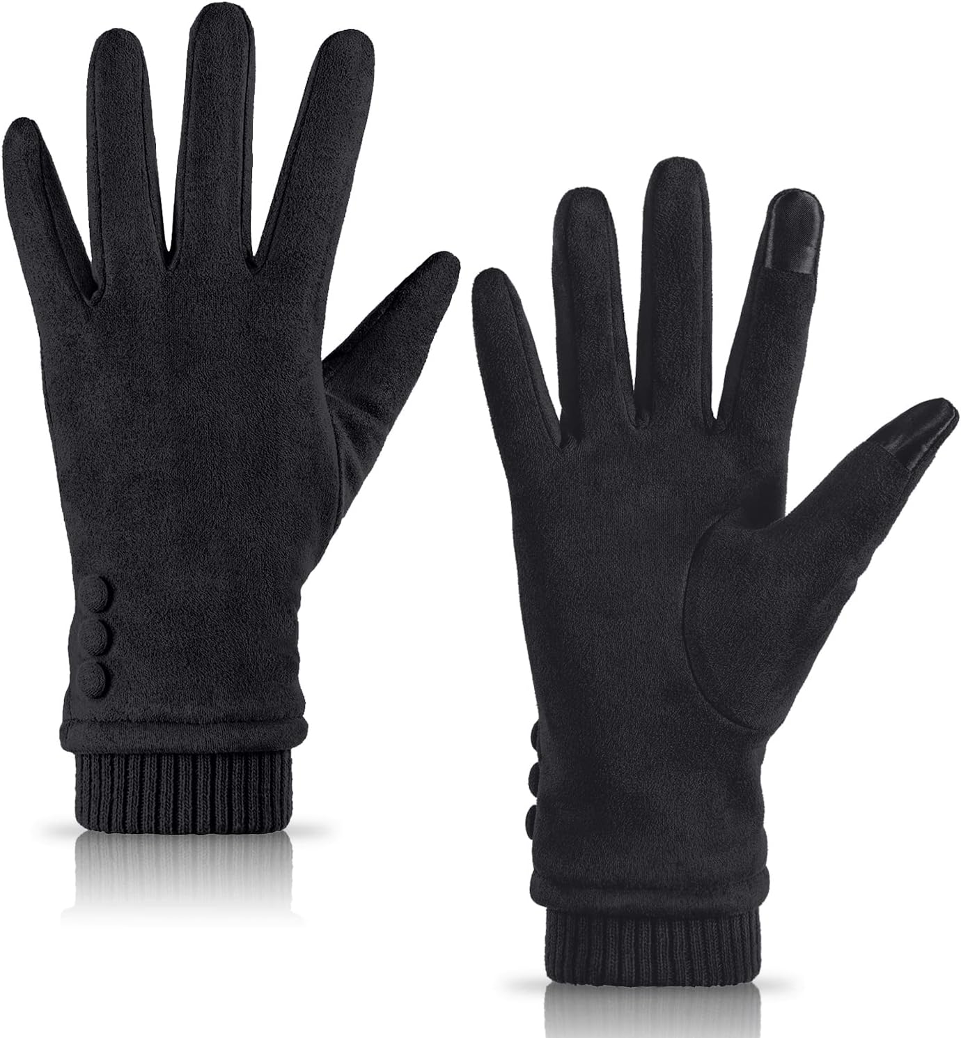 Dsane Womens Gloves Winter Touch Screen Texting Phone Windproof Gloves for Women Fleece Lined Thick Warm Gloves