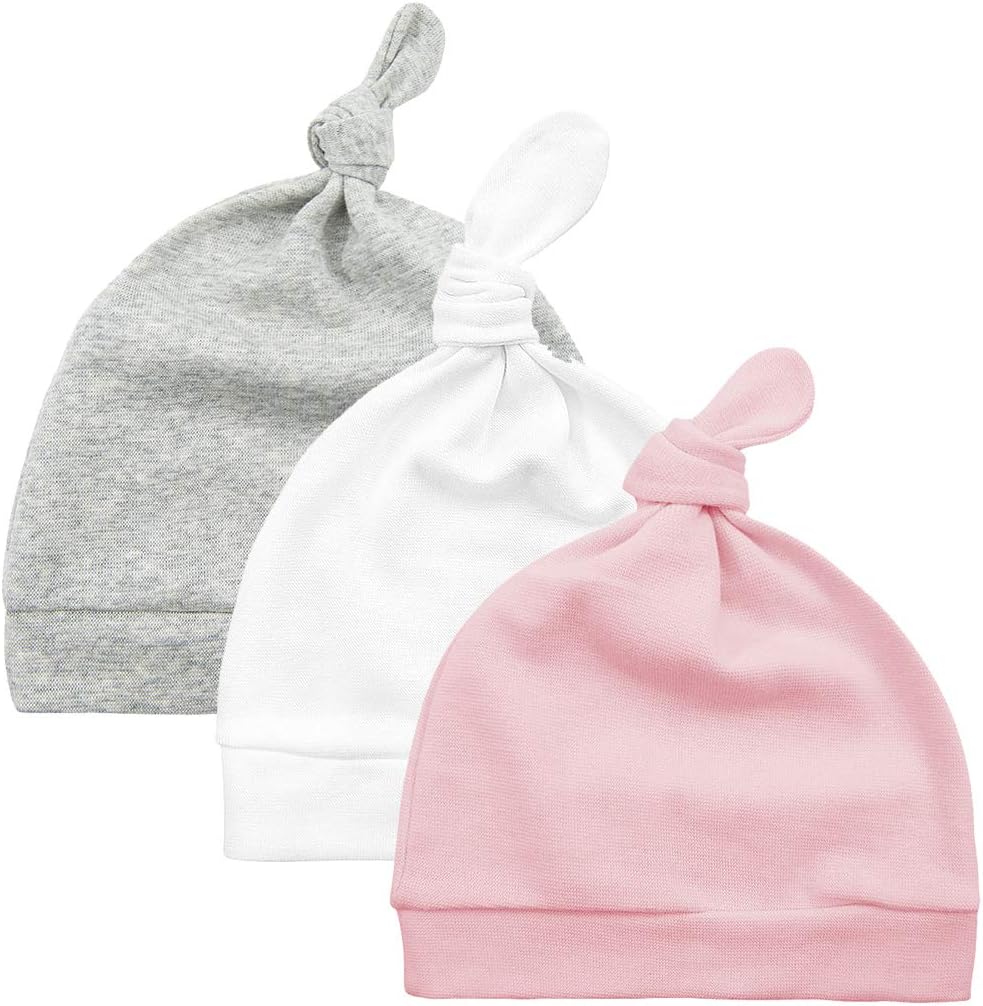 Durio Newborn Baby Hat Mittens Soft Baby Hat and Mittens Set Cute Baby Mittens 0-6 Months Hat Mittens for Baby Girls Boy