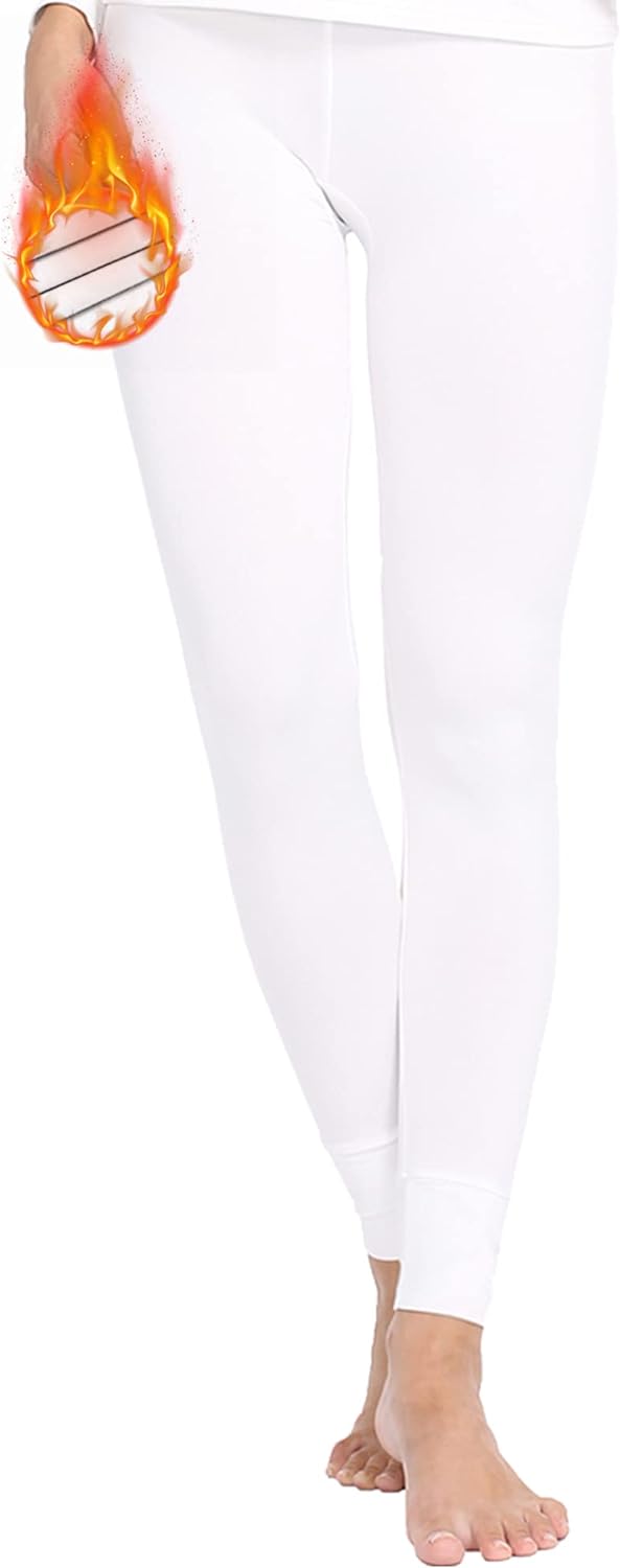MANCYFIT Thermal Leggings for Women Fleece Lined Pants Long Underwear Bottoms