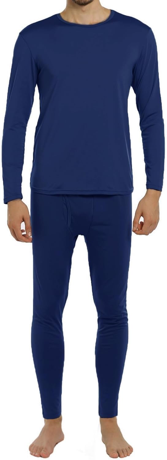 ViCherub Thermal Underwear for Men Fleece Lined Long Johns Thermals Top and Bottom Set Base Layer for Cold Weather