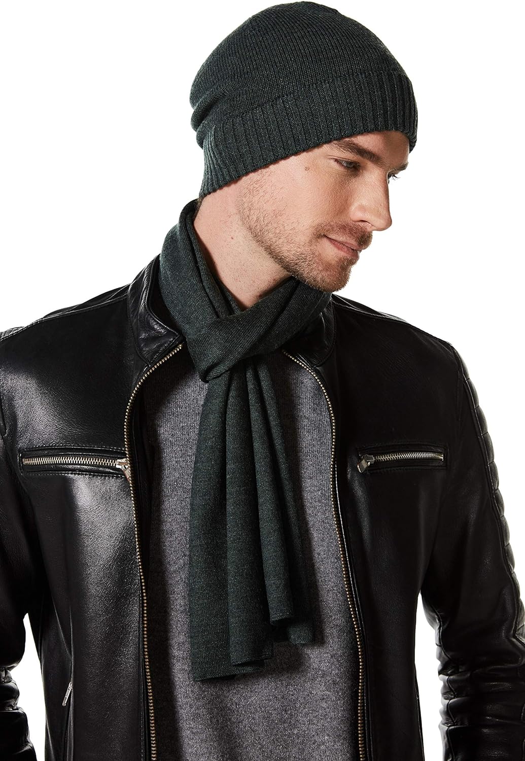 EURKEA 100% Merino Wool Winter Soft and Cozy Scarf for Men