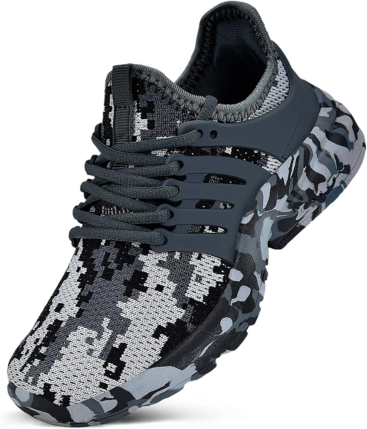 NYZNIA Boys Girls Shoes Tennis Running Lightweight Breathable Sneakers for Kids