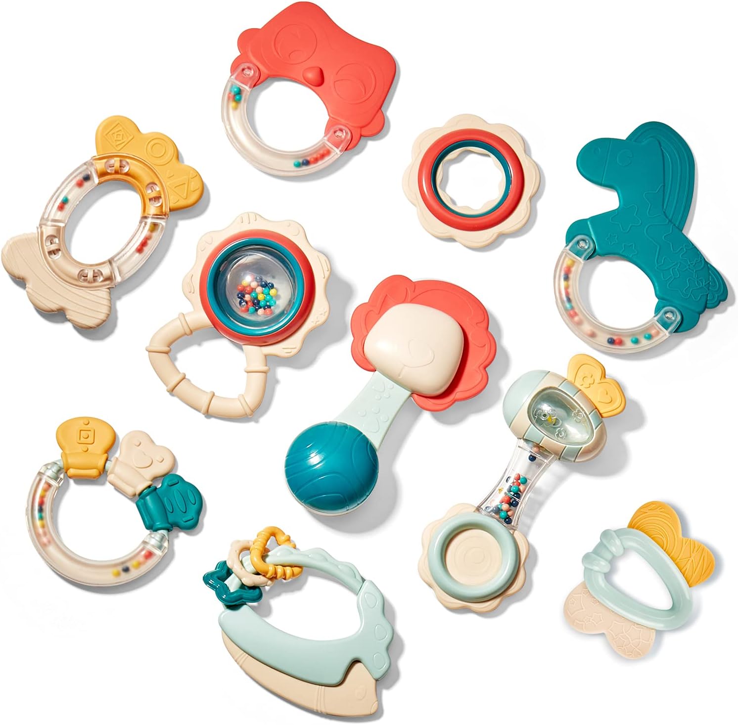 Baby Toys 3-6 Months - Baby Teething Toys for Babies 0-6 Months - Baby Toys 0-3 6-12 Months+ - Baby Toys Newborn Infant Toys Rattles 0-6 6 to 12 Months - Baby Boy Girl Gifts Set