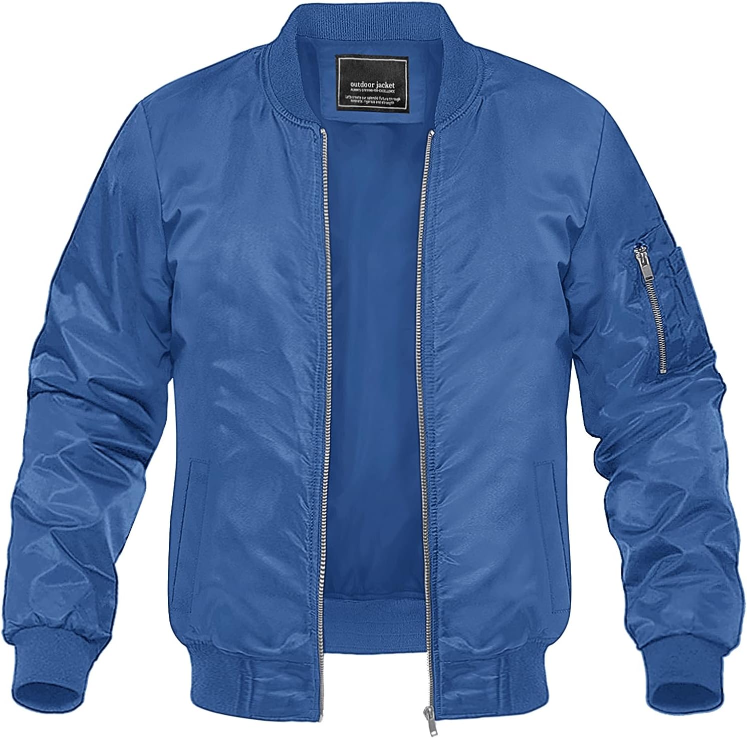 MAGNIVIT Men's Lightweight Bomber Jacket Windbreaker Softshell Varsity Jacket Coat