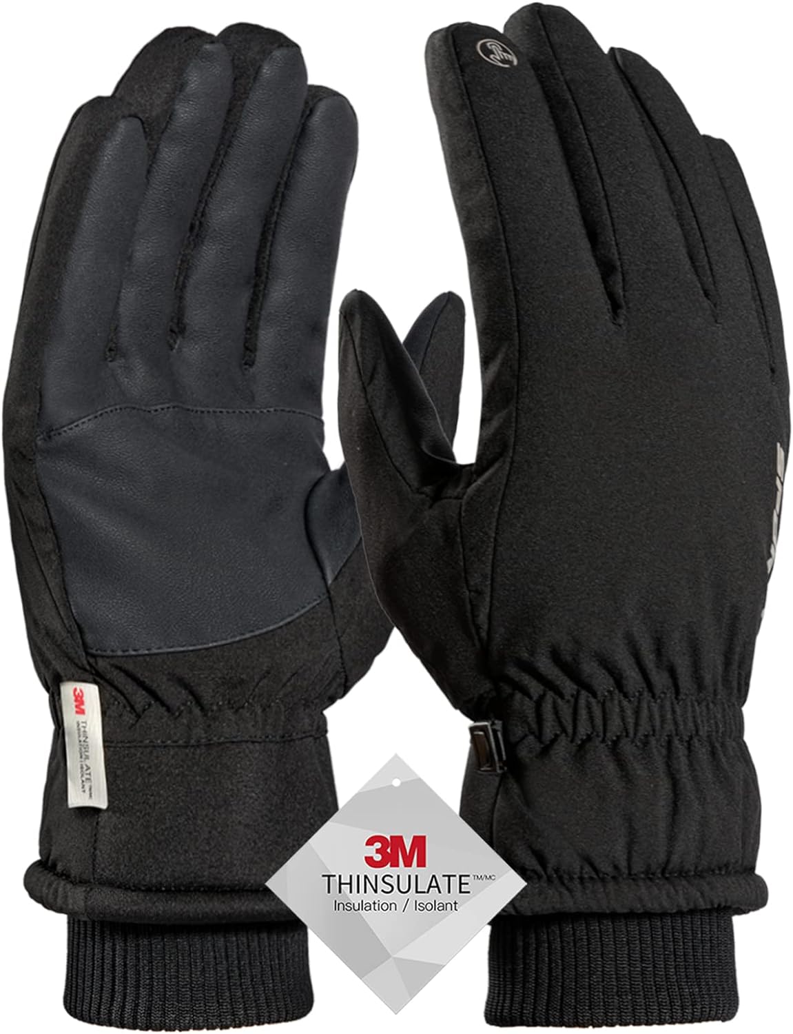 TRENDOUX Winter Gloves for Men Warm: 3M Thinsulate -20℉ Windproof Waterproof Ski Women Glove with Touchscreen Thermal Lining Anti-Slip for Work Cycling Motorcycle Snowboarding