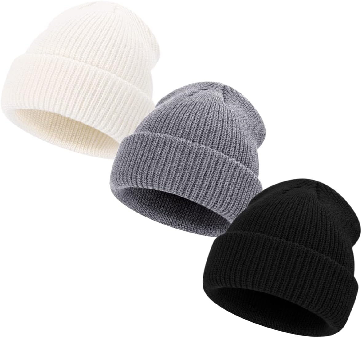 Kids Winter Beanies Soft Warm Knitted Baby Hats Caps Cute Cozy Chunky Winter Infant Toddler Beanies for Boys Girls